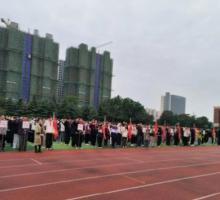 利辛四中七年级举行抗美援朝精神主题晨会