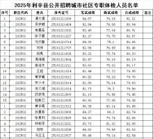 2025年利辛县公开招聘城市社区专职工作者公告